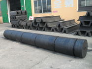 Cylindrical Solid D Type Rubber Fenders High Grade To Absorb Kinetic Energy