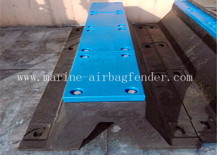 V Type Dock Marine Rubber Fender Solid Marine Dock Bumpers Fixed On Jetty