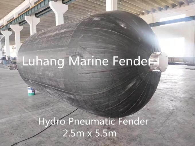 Hydro Pneumatic Marine Rubber Fenders Sling Type 2.5mX5.5m 0